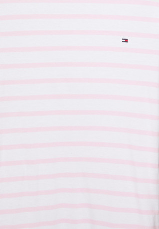 Tommy Hilfiger COOL SHIFT SHORT DRESS  Jersey dress white/pastel pink COOL SHIFT SHORT DRESS Платье из джерси белый/пастельно-розовый