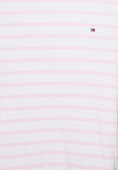 Tommy Hilfiger COOL SHIFT SHORT DRESS Jersey dress white/pastel pink COOL SHIFT SHORT DRESS Платье из джерси белый/пастельно-розовый