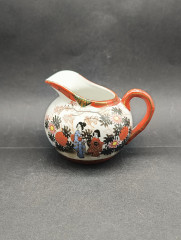 Набор для чая винтажный в традиционном китайском стиле &quot;Девушки в саду&quot;, фарфор, ручная роспись, Китай, 1960-70гг.