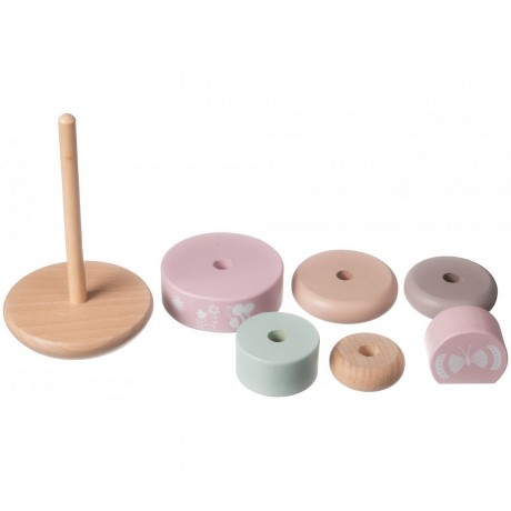 mamabrum Holzstapelturm Stapeln Bausteine Entwicklungsspielzeug Деревянная укладка башни стек строительные блоки развивающая игрушка