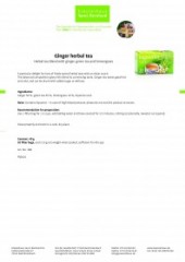 Krauterhaus Sanct Bernhardt Ginger herbal tea, 40 г