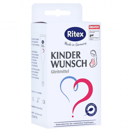 Ritex Kinderwunsch Gleitmittel 2stk Ритекс Смазка для повышения фертильности 8шт (по 4мл) x 2 упаковки