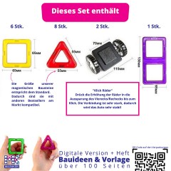 MAGNIKON Magnetische Bausteine MK-17 Das Rennen Магнитные конструкторы МК-17 Гонка