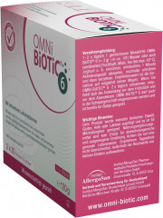 OMNI-BIOTIC 6 60g, Пробиотик для кишечника и микрофлоры, от вздутия и дискомфорта, 6 штаммов бактерий, 1 млрд КОЕ в порции, без лактозы и глютена 60г (30 порций)