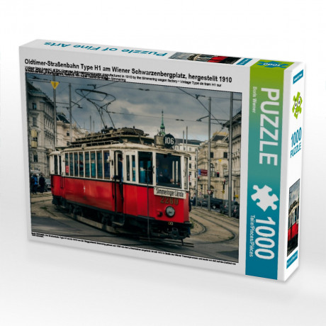 CALVENDO Puzzle CALVENDO Puzzle Oldtimer-Strassenbahn Type H1 am Wiener Schwarzenbergplatz Пазл CALVENDO Puzzle Старинный трамвай типа H1 на венской Шварценбергплац