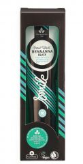 BEN&amp;ANNA Zahnpasta Alutube Black 75g, Зубная паста Ben &amp; Anna Zahncreme Black с активированным углем и фтором, отбеливающая зубная паста с мятой и алоэ вера, натуральная, для ежедневного ухода, 75 мл