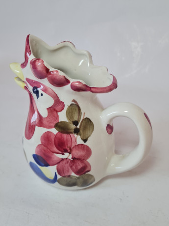 Кувшин винтажный Bassano с разноцветным рисунком "Петух", 15,5 x1 4,5 см, Италия, 1960-70гг.