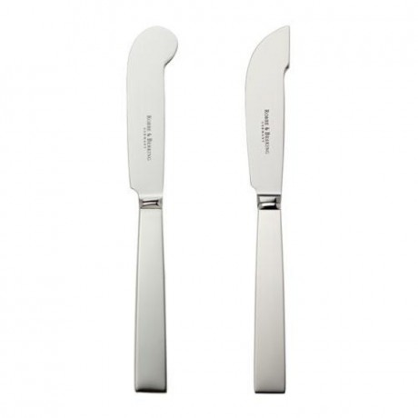 Robbe & Berking Robbe & Berking Riva 150 g versilbert Butter-/Kasemesser 2-tlg. Robbe & Berking Riva 150 г посеребренный нож для масла/сыра 2 шт.
