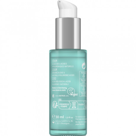 LAVERA Hydro Refresh Serum, 30 ml, Лавера Сыворотка для лица Гидро Рефреш, био-огурец и гиалуроновая кислота, интенсивное увлажнение, 30 мл