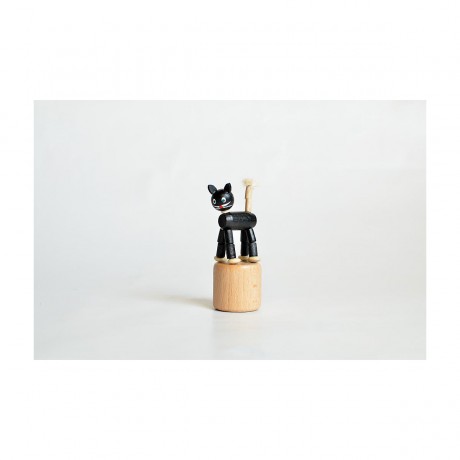 Holzspielzeug Wackelfigur Katze Деревянная игрушка кивая кошка