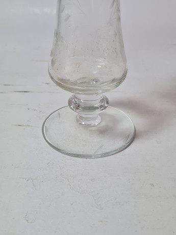 Ваза винтажная Im Stil von Walther Glas для цветов, стекло, 23 см, Германия, 1960-70гг.