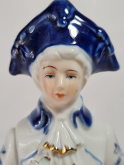 Статуэтка винтажная Ginori Im Stil &quot;Солдат в треуголке&quot;, фарфор, 21 x 7 см, Германия, 1960-70гг.