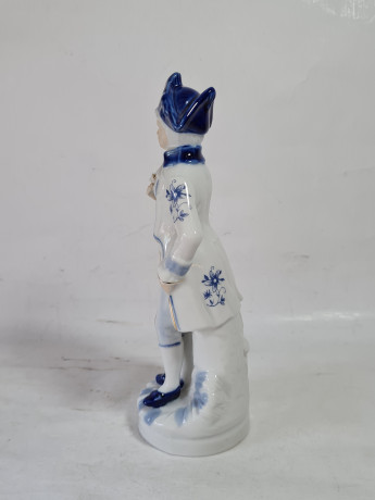 Статуэтка винтажная Ginori Im Stil "Солдат в треуголке", фарфор, 21 x 7 см, Германия, 1960-70гг.