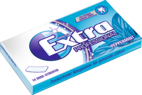 EXTRA Professional Peppermint Жевательная резинка	 без сахара, 14 шт