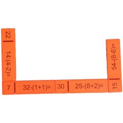 Lernspielzeug Rechendomino III Развивающая игрушка арифметика домино III