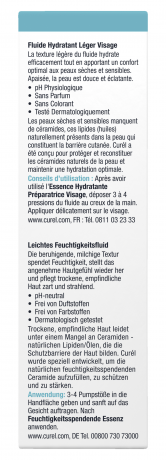 Curel Leichtes Feuchtigkeitsfluid, 120 ml, Лёгкий увлажняющий флюид с биомиметическими церамидами для сухой чувствительной кожи лица, 120 мл