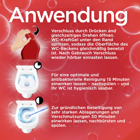 BREF Power WC-Kraft Gel, БРЕФ Power WC-Kraft гель для туалета, 750мл