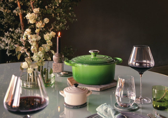 Le Creuset LE CREUSET Br\u00e4ter 24 cm SIGNATURE grun LE CREUSET Br>4ter 24 см SIGNATURE