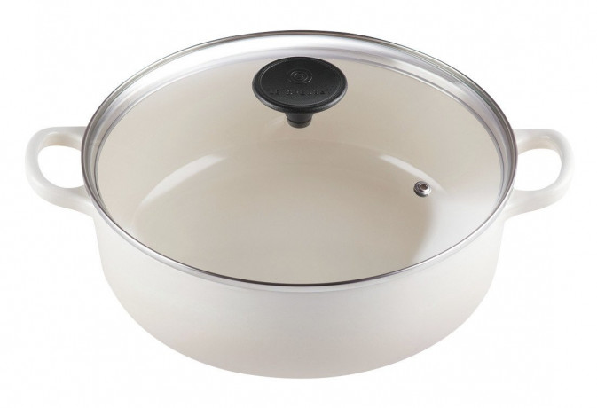 Le Creuset LE CREUSET Br\u00e4ter 24 cm RISOTTO Meringue LE CREUSET Br>4ter РИЗОТТО 24 см