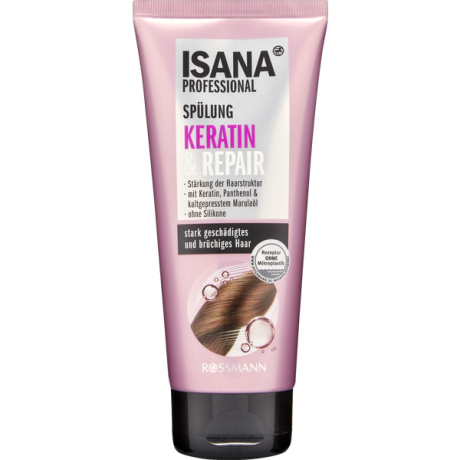 ISANA PROFESSIONAL Spülung Keratin & Repair Кондиционер для поврежденных и тонких волос 200 г