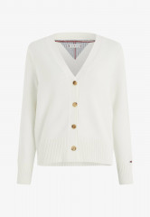 Tommy Hilfiger V-NECK Cardigan ecru V-ОБРАЗНЫЙ ВЫРЕЗ Кардиган экрю