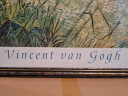 Картина-репродукция винтажная Винсент Ван Гог "Ферма в Провансе", в раме, 75 х 55 см, Германия, 1980-90гг.