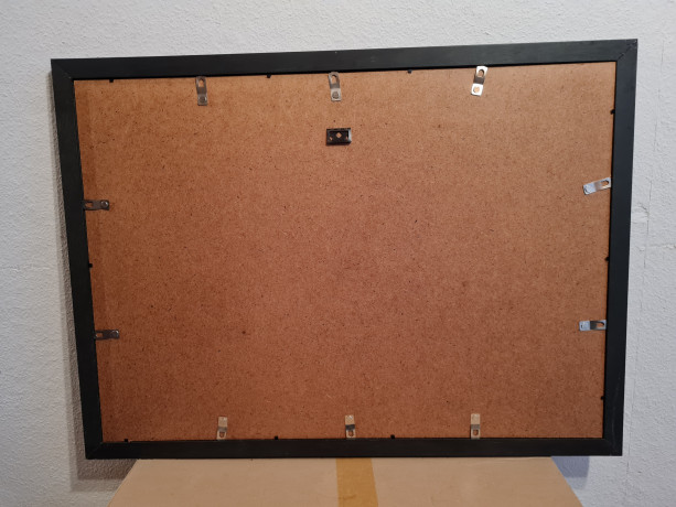 Картина-репродукция винтажная Винсент Ван Гог "Ферма в Провансе", в раме, 75 х 55 см, Германия, 1980-90гг.