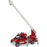 Bruder Mercedes Benz Sprinter Feuerwehr mit Drehleiter Wasserpumpe Пожарная команда Mercedes Benz Sprinter с водяным насосом с поворотной лестницей