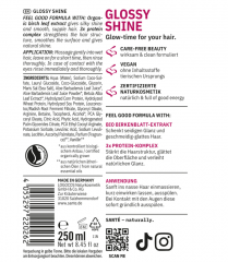 SANTE NATURKOSMETIK Shampoo Glossy Shine,  Шампунь Глянцевый блеск с органическим экстрактом листьев березы и тройным протеиновым комплексом, 250 мл