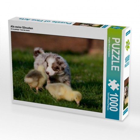 CALVENDO Puzzle CALVENDO Puzzle Alle meine Ganschen Пазл CALVENDO Puzzle Все мои гусята
