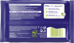NIVEA 3in1 Creme Pflege Reinigungstucher, 25 Stuck, Нивеа Очищающие салфетки 3 в 1, провитамин B5 и витамин E, снятие макияжа, 25 шт