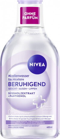 NIVEA Mizellenwasser Beruhigend, 400 ml, Нивеа Мицеллярная вода успокаивающая, экстракт виноградных косточек, для чувствительной кожи, 400 мл