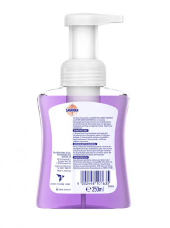 Sagrotan Samt Schaum Sanfte Schaumseife Vanille & Orchidee 250ml, Нежное пенящееся мыло с ароматом ванили и орхидеи, 250 мл