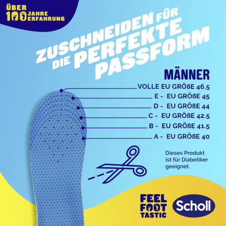 SCHOLL GelActiv Einlegesohlen EVERYDAY Gr. L 40-46,5, 1 St, Шолль Гелевые стельки для повседневной обуви, размер 40-46,5, 1 пара