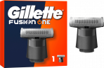 GILLETTE Rasierklinge, Fusion One, 1 St, Джилетт Сменное лезвие Fusion One для гибридного триммера, 1 шт.