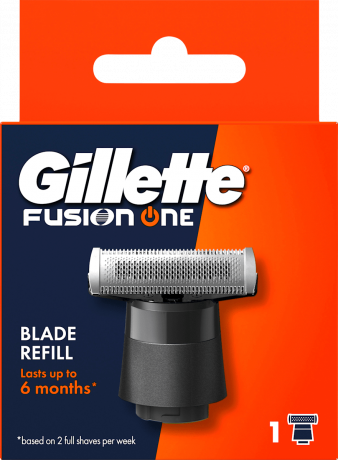 GILLETTE Rasierklinge, Fusion One, 1 St, Джилетт Сменное лезвие Fusion One для гибридного триммера, 1 шт.