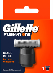 GILLETTE Rasierklinge, Fusion One, 1 St, Джилетт Сменное лезвие Fusion One для гибридного триммера, 1 шт.