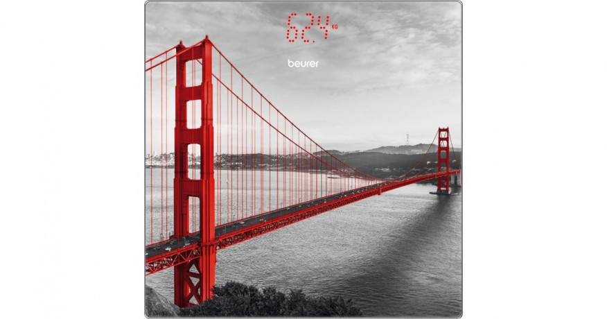 Beurer Beurer Personenwaage GS215 San Francisco grau/rot  grau/rot Персональные весы Beurer GS215 San Francisco серый/красный