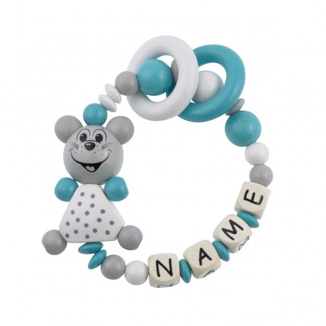 elefantasie Greifling Kleine Maus personalisiert mit Namen Игрушка-клатч Мышонок именной с именем