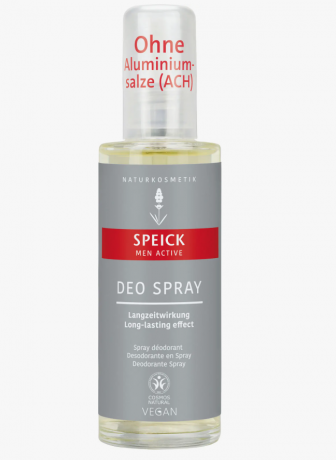 SPEICK Men Active Deo-Spray 75ml, Speick Men Active Дезодорант-спрей для мужчин (Германия), 75 мл, длительная защита от запаха, без солей алюминия, с био-шалфеем и экстрактом альпийского спика