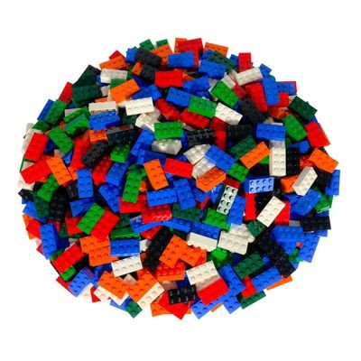 LEGO LEGO 2x4 Steine Gemischt - 50 Stuck - Mixed bricks 3001 LEGO 2x4 кубики смешанные - 50 штук - смешанные кубики 3001