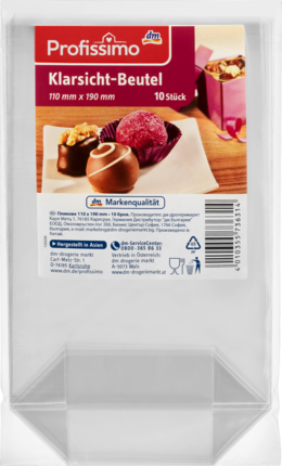 Profissimo прозрачный мешок, 10 шт