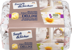 Sanft&amp;Sicher Feuchtes Toilettenpapier Deluxe Kamille Box, Влажная Туалетная бумага Ромашка	 Запасная упаковка + Box, 50 шт