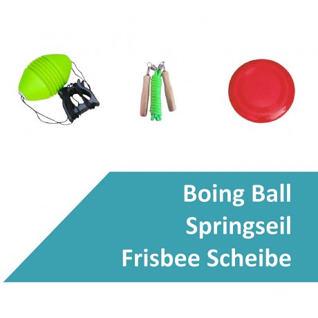 L.A. Sports Garten Strandspiele Set Beachball Klettball Frisbee Mini-Badminton Boing Ball Набор для пляжных игр в саду