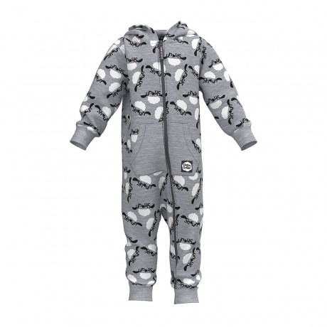Shaun das Schaf Sweat Onesie mit zwei Repair Aufnahern Overalls fur Kinder Детский комбинезон Shaun the Sheep Sweat Onesie с двумя ремонтными нашивками