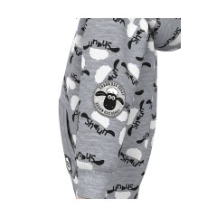 Shaun das Schaf Sweat Onesie mit zwei Repair Aufnahern Overalls fur Kinder Детский комбинезон Shaun the Sheep Sweat Onesie с двумя ремонтными нашивками