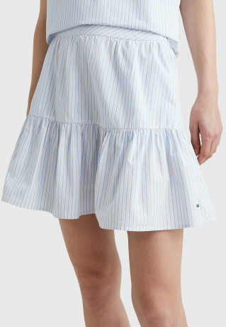 Tommy Hilfiger STRIPE TIERED MINI Mini skirt summer pop prep stp vessel blue STRIPE TIERED MINI Мини-юбка летний поп prep stp судно синее