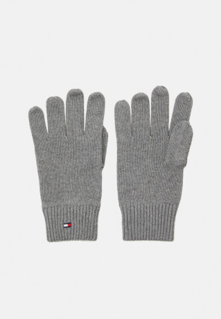 Tommy Hilfiger Gloves mid grey heather Перчатки средний серый вереск