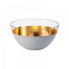 Eisch Eisch cosmo weiss gold Schale Glas d: 14 cm / h: 8 cm Ейш космо стеклянная чаша из белого золота д: 14 см / в: 8 см