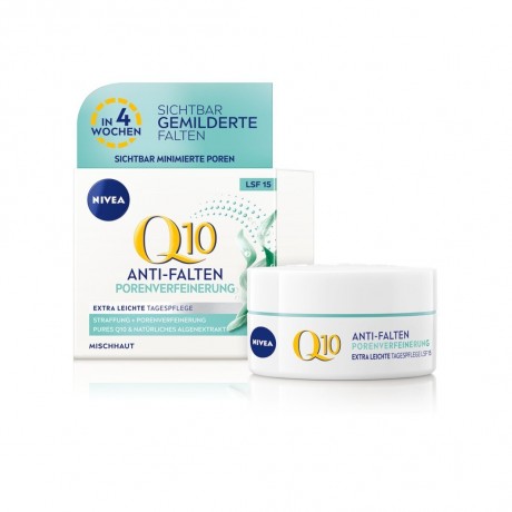 Nivea Q10 Power Anti-Falten + Porenverfeinerung Tagespflege  Q10 Power Дневной уход против морщин + очищение пор